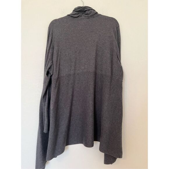 INC Ruffle Cardigan in Grey - Picture 4 of 5